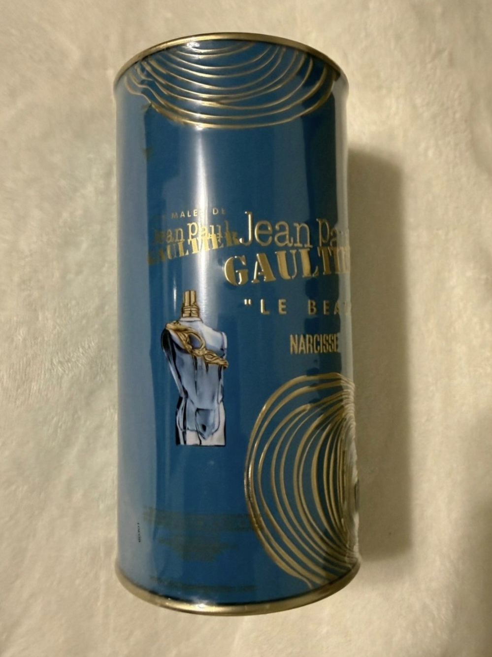 Jean Paul Gaultier Blue and Gold Decorative Canister